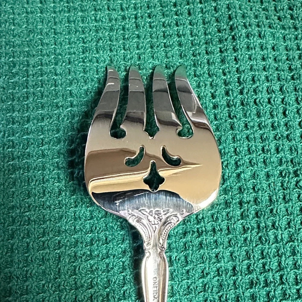 Oneida Heirloom Stainless 2 Piece Serving Set Michelangelo Pattern 🆕